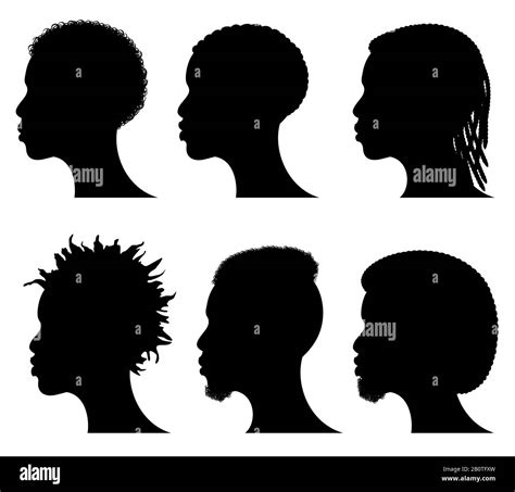 African American Profile Silhouette