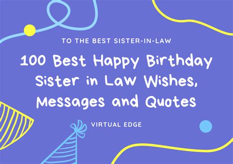 100 Best Happy Birthday Sister In Law Wishes Messages And Quotes