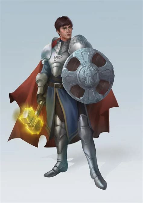 Commissioned Cleric Of Helm Dungeonsanddragons Cleric Character
