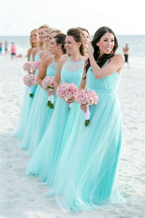 Bridesmaid Dresses For Beach Wedding Theme Ceremony 2019 Minit Tulle Beach Wedding