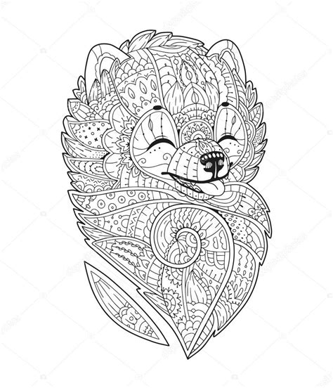 Kleurplaten dieren moeilijk portret kleurplaat ninja turtles masker. Images: stylized dog art | Zen art stylized dog — Stock Vector © Ksania #119996140