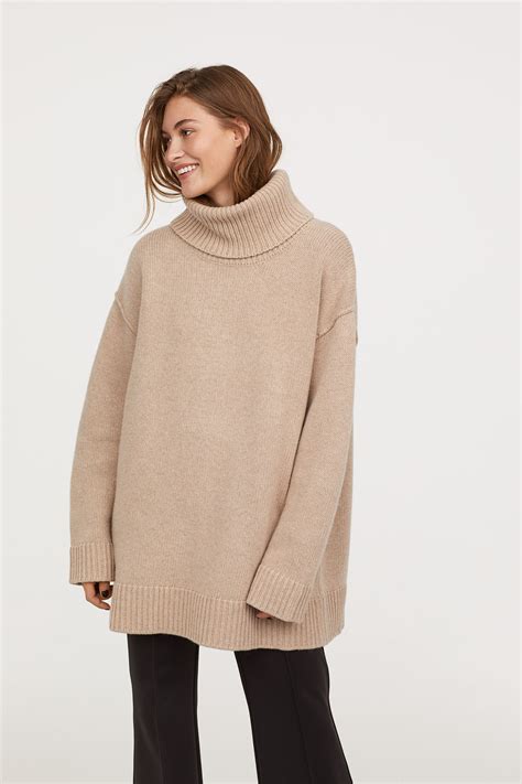 Handm Wool Blend Turtleneck Sweater