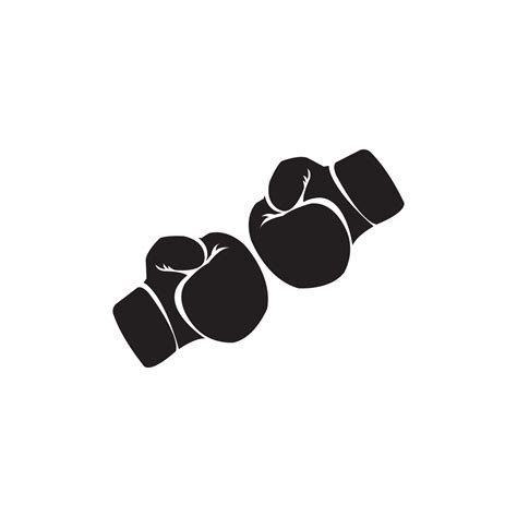 Simple Boxing Gloves Icon Vector Logo 9003350 Vector Art At Vecteezy