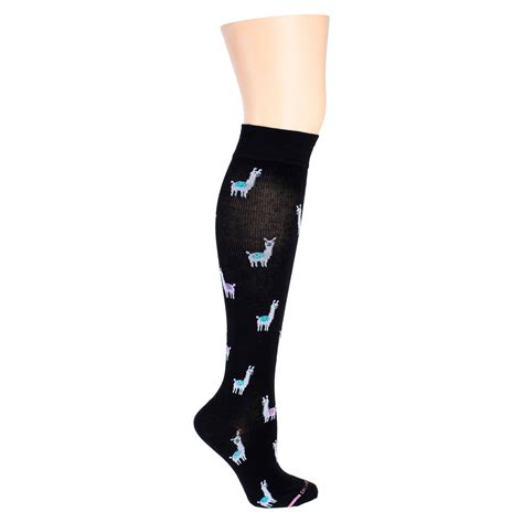 Llama Knee High Compression Socks For Women Dr Motion