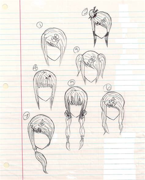 Anime Hairstyles By Plmethvin On Deviantart