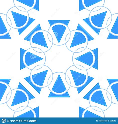 Abstract Geometric Pattern With Circles And Triangle