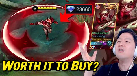 How Much Is New Yu Zhong Collector Skin Research And Gameplay Blood