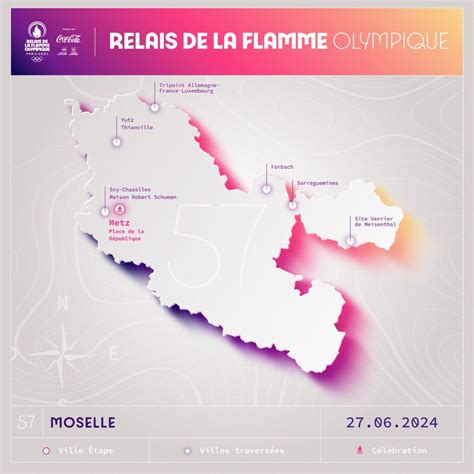 Date parcours et étapes de la flamme olympique en Moselle JO de Paris