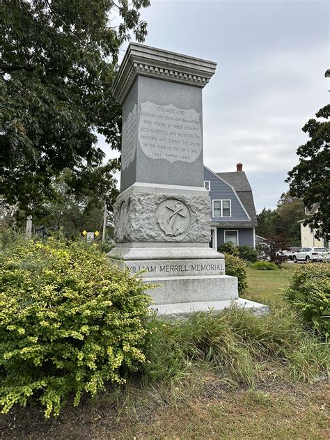 War Memorial Monument Cumberland Maine Inscriptions Are Flickr