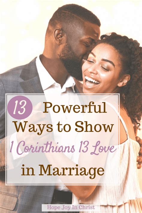 A 1 Corinthians 13 Love In Marriage Hope Joy In Christ