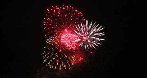 Fireworks Light Up The Sky With Dazzling Display Stock Image Image Of