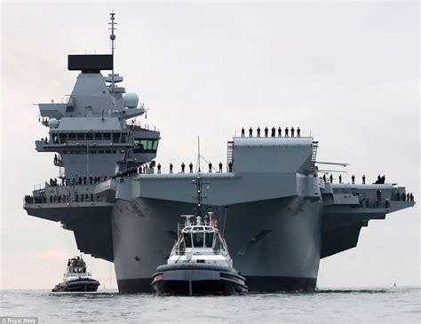 Royal Navys Biggest Ever Warship Hms Queen Elizabeth Commissioned In