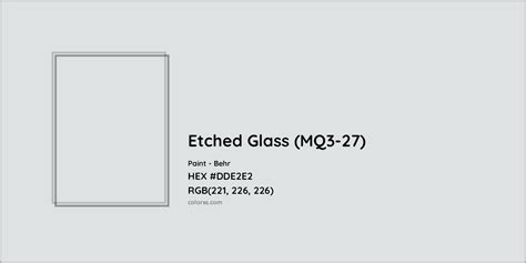 Behr Etched Glass Mq3 27 Paint Color Codes Similar Paints And Colors