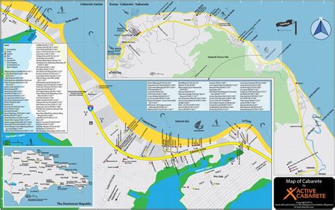 map north coast of the dominican republic beaches in sosua and cabarete you can enlarge to