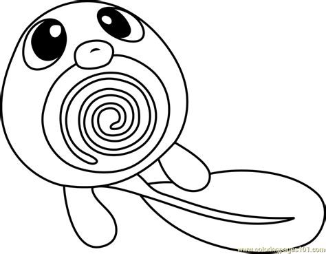 Poliwag From Pokemon Coloring Pages Free Printable Coloring Pages