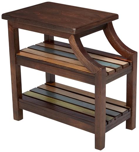 Best Mestler Chair Side End Table Rustic Brown Signature Design By