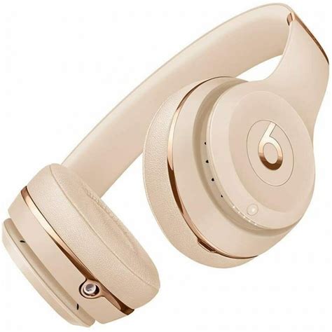 Beat By Dr Dre Solo3 Wireless Headband Headphones Satin Gold On Ear