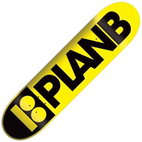 Plan B Skateboards Plan B Team Dayglow Yellow Skateboard Deck 7625