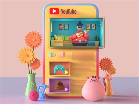 Youtube 3d Illustration Series By Nayab Fatima On Dribbble