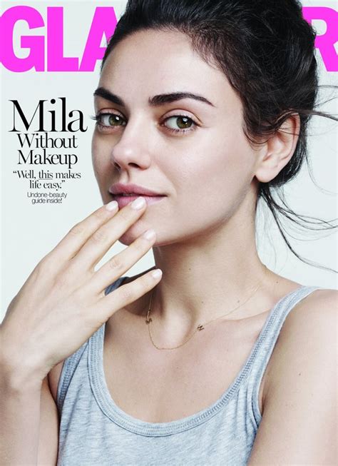Mila Kunis Reveals A Make Up And Photoshop Free Cover For Glamour