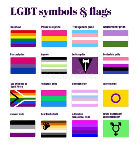 The group explain the meaning of the flag: LGBT Gay flags stock vector. Illustration of dating ...