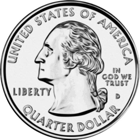Clipart United States Quarter Front