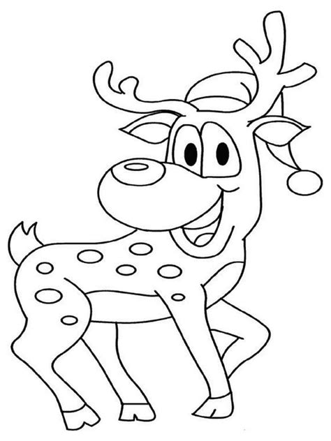 Renos De Navidad Para Imprimir Sketch Coloring Page