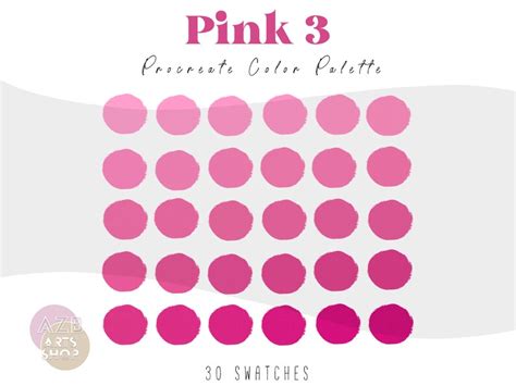 Pink Procreate Color Palette Bundle Pink Color Palette For Procreate