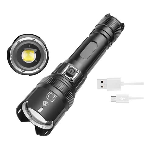 Xanes Xhp50xhp99 Led Flashlight 3 Modes Usb Type C Rechargeable