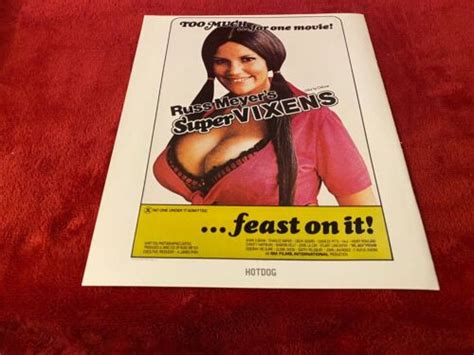 Pad44 Movie Advert 11x9 Russ Meyers Super Vixens Ebay