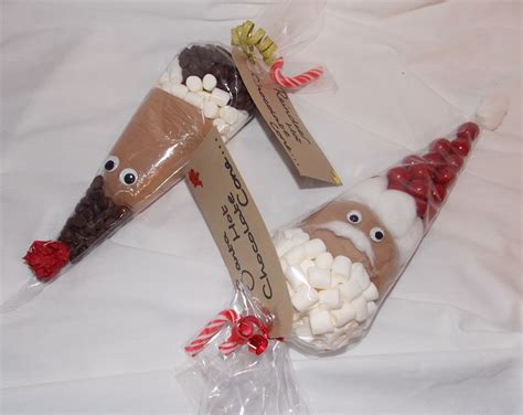 Festive Christmas Reindeersanta Themed Hot Chocolate Cones Turning