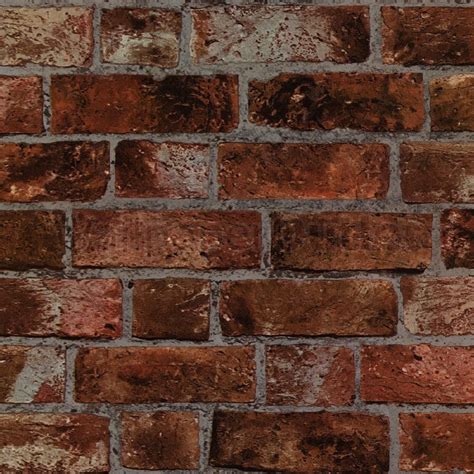 New Fine Decor Natural Rustic Brick Wallpaper Red Brown Fd31045 Ebay