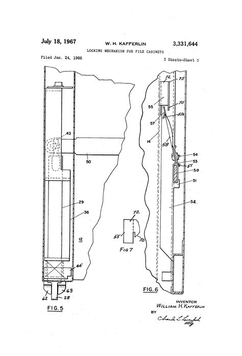 Gang locking mechanism steelcase inc. Patent US3331644 - Locking mechanism for file cabinets ...