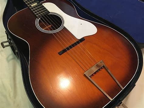 Silvertone Vintage 1960s Acoustic Guitar Model 319 Usa W Reverb