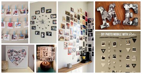 Diy Picture Collage Ideas 20 Cool Diy Photo Collage For Dorm Room