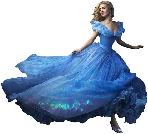 Lily James As Cinderella Full Body Png Cinderella Lily James Png Polyvore