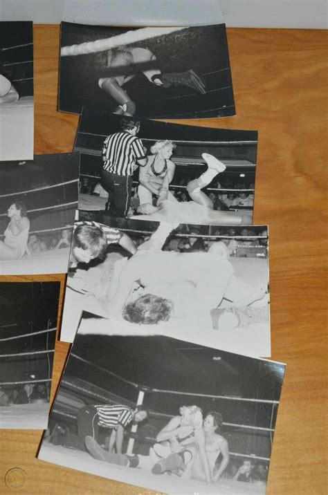 Vintage Iwa Women Wrestling Photographs Lot 35x5 Black White Female