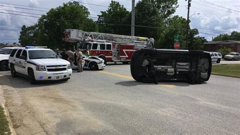 Muscoge County Sheriffs Office Vehicle Involved In Two Car Crash At