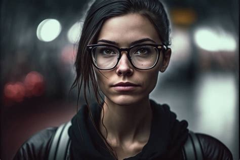 Nerd Woman Wearing Glasses Pixexid