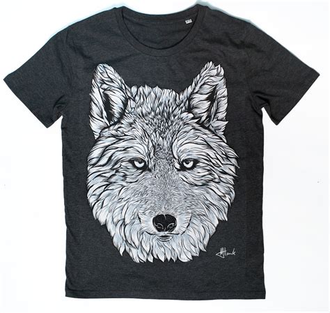 Wolf T Shirt Wolf Design Wolf Dog Graphic Tee Tshirt Animal Teen Wolf