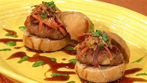 Rival Ray Michaels Asian Style Turkey Sliders Recipe Rachael Ray Show