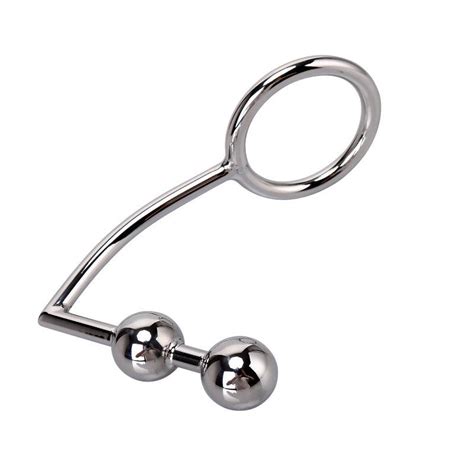 Stainless Steel Anal Hook Butt Plug With Penis Ring For Men Prostate Massage And Masturbation