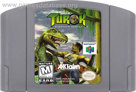 Turok Dinosaur Hunter Nintendo N Artwork Cartridge
