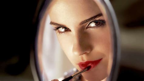 Emma Watson Lipstick Actress Women Celebrity Looking At Viewer