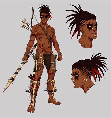Artstation Tribal Guys Xelgot Character Design Male Fantasy