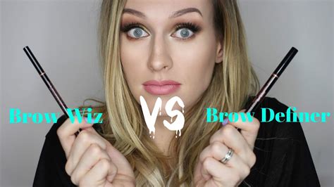 anastasia brow definer vs brow wiz review and comparison lashes love and leather youtube