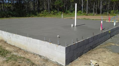 The stem-wall foundation set on helical piles is complete. - Yelp