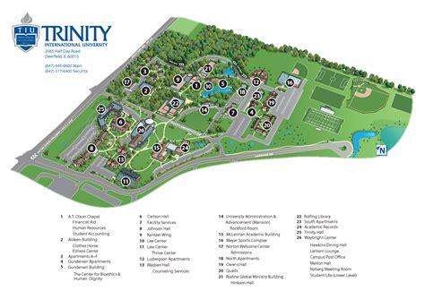 Trinity Christian College Campus Map Campus Map