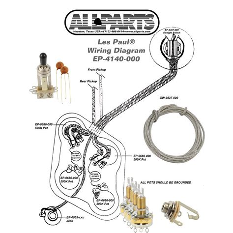 Our les paul 50's style wiring upgrade kits use the finest in components. Wiring kit for Gibson® Les Paul® - Allparts UK