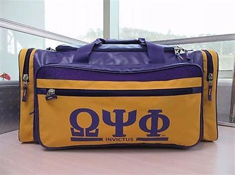 Omega Psi Phi Fraternity Duffle Gym Travel Sports Luggage Bag Travel Suite Case